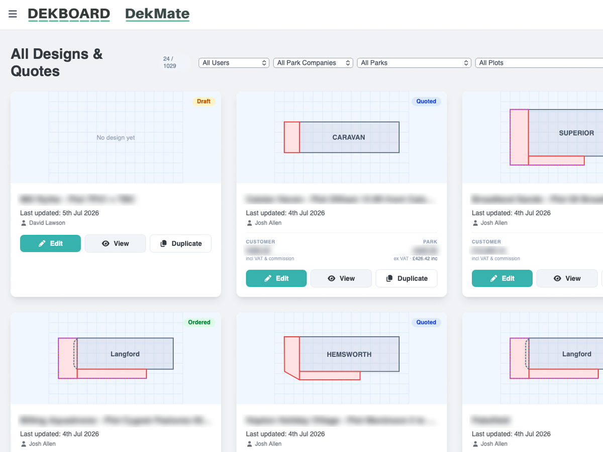 Dekmate screenshot
