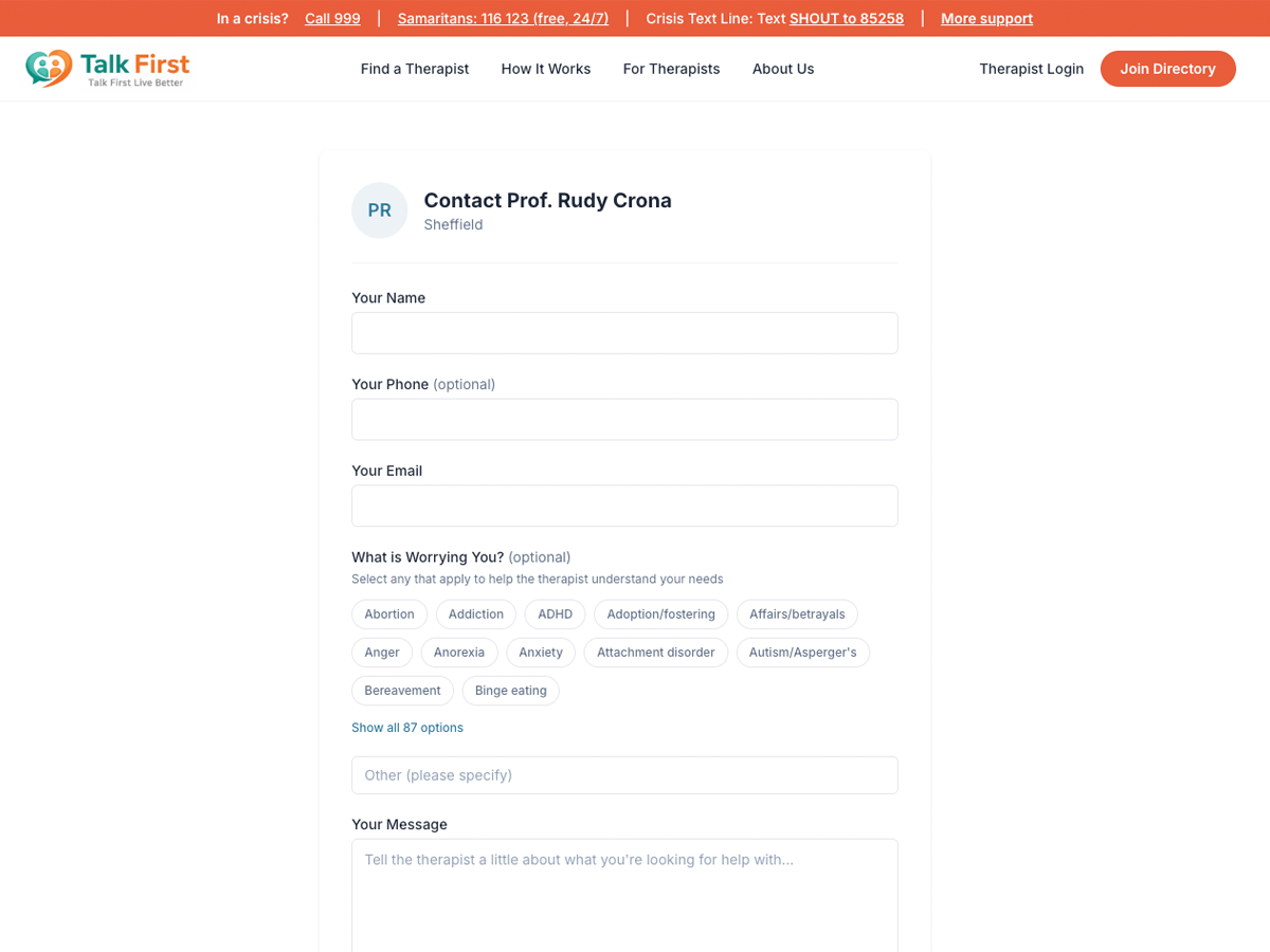 Talk-first screenshot